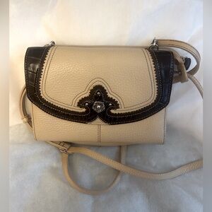 Brighton Tan and Brown Crossbody Bag